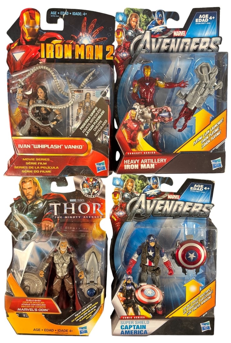 4 Hasbro Marvel Avengers and Movie Series Action Figures, New in Sealed Packaging (1 of 1)