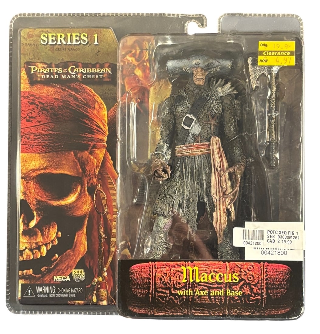 Neca Pirates of the Caribbean: Dead Man-s Chest Series 1 Maccus Action Figure With Axe and Base (1 of 2)