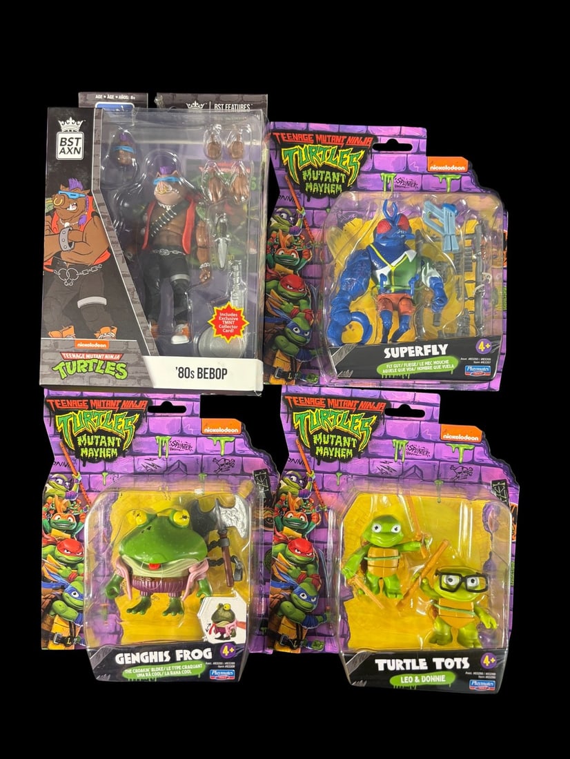 Teenage Mutant Ninja Turtles Action Figures, Mutant Mayhem and Bst Axn-80s Bebop (1 of 1)