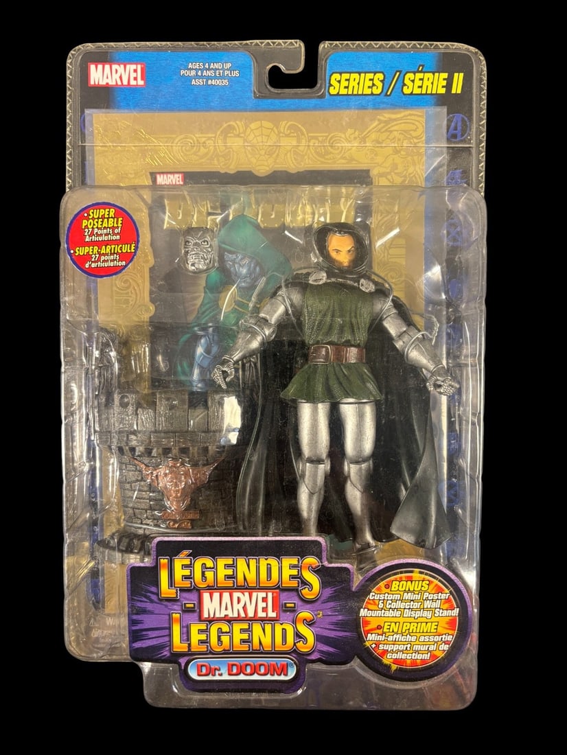 Marvel Legends Series Ii Doctor Doom Unmasked Variant Action Figure, 2002 (1 of 1)