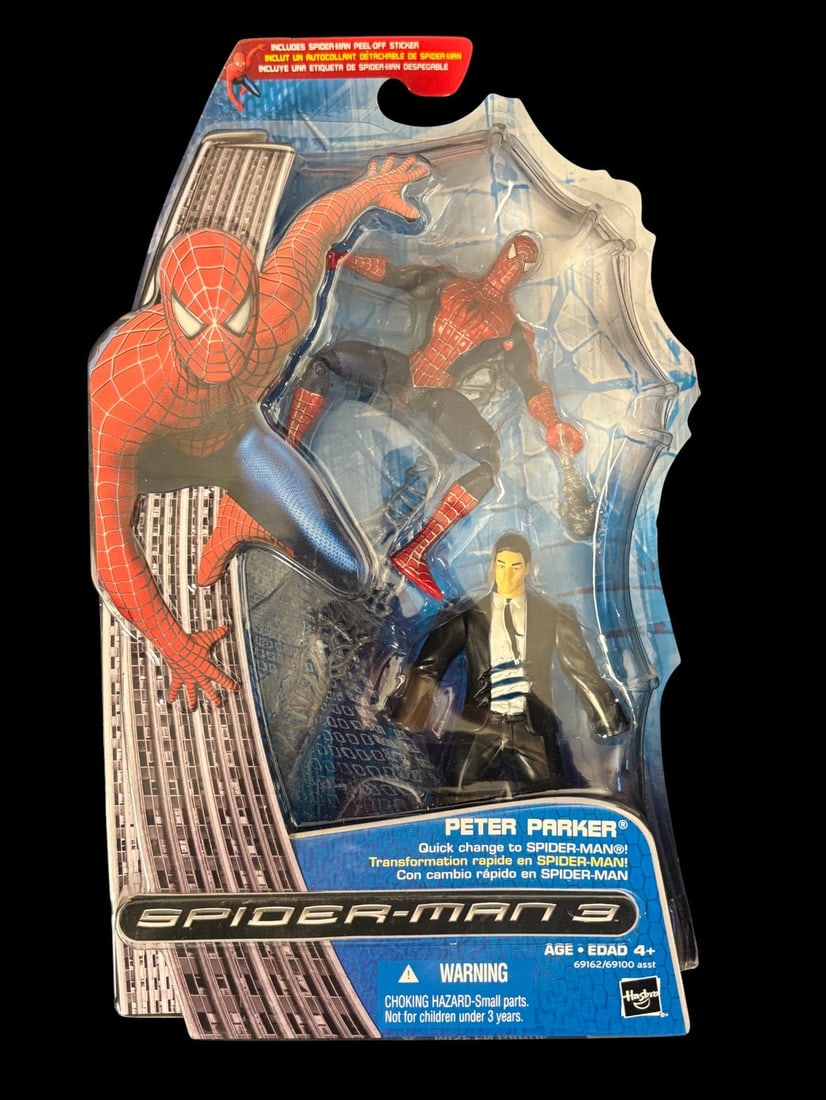 2007 Marvel Hasbro Spider-man 3 Peter Parker Quick Change Action Figure Set (1 of 1)