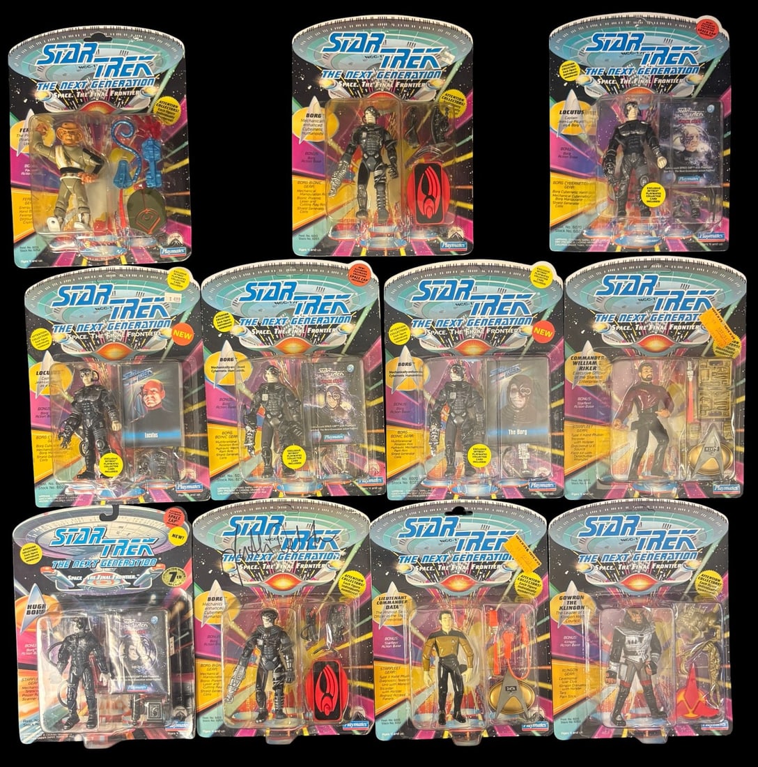 11 Playmates Star Trek: the Next Generation-space, the Final Frontier-Action Figures (1 of 1)