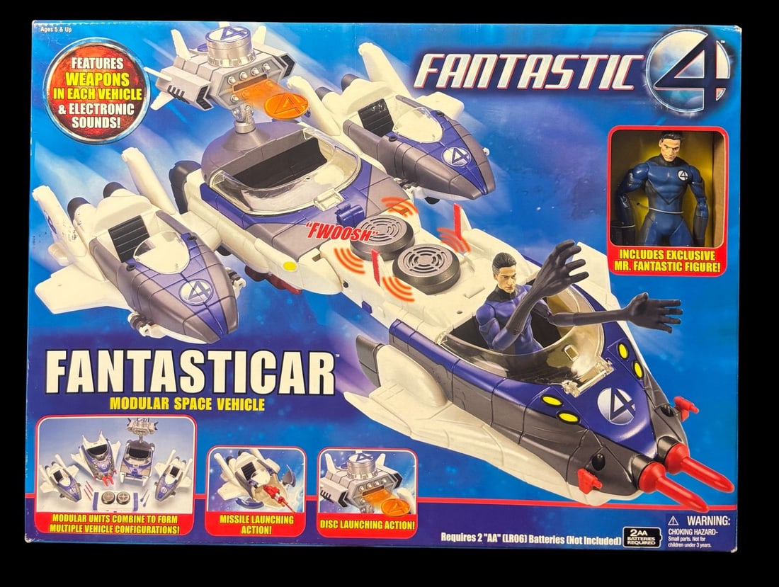 Fantastic 4 Fantasticar Modular Vehicle & Action Figure Toy Biz 2005 (1 of 2)