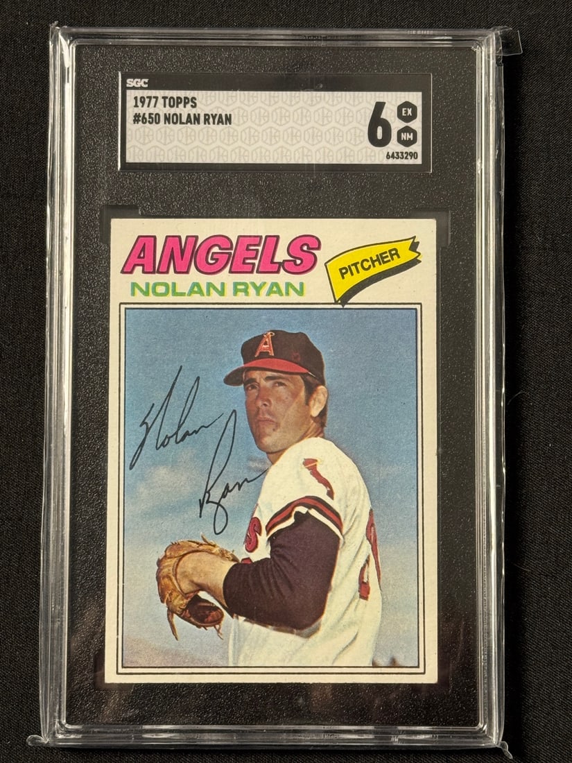 1977 Topps Nolan Ryan -650 Baseball Card, Sgc Graded 6 Ex Nm (1 of 2)