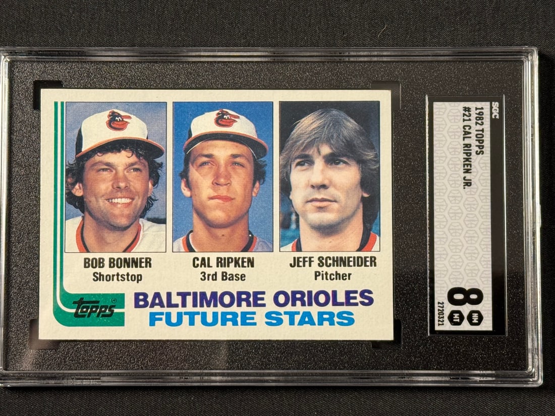 1982 Topps -21 Cal Ripken Jr. Future Stars Rookie Card, Sgc 8 Nm/mt (1 of 2)