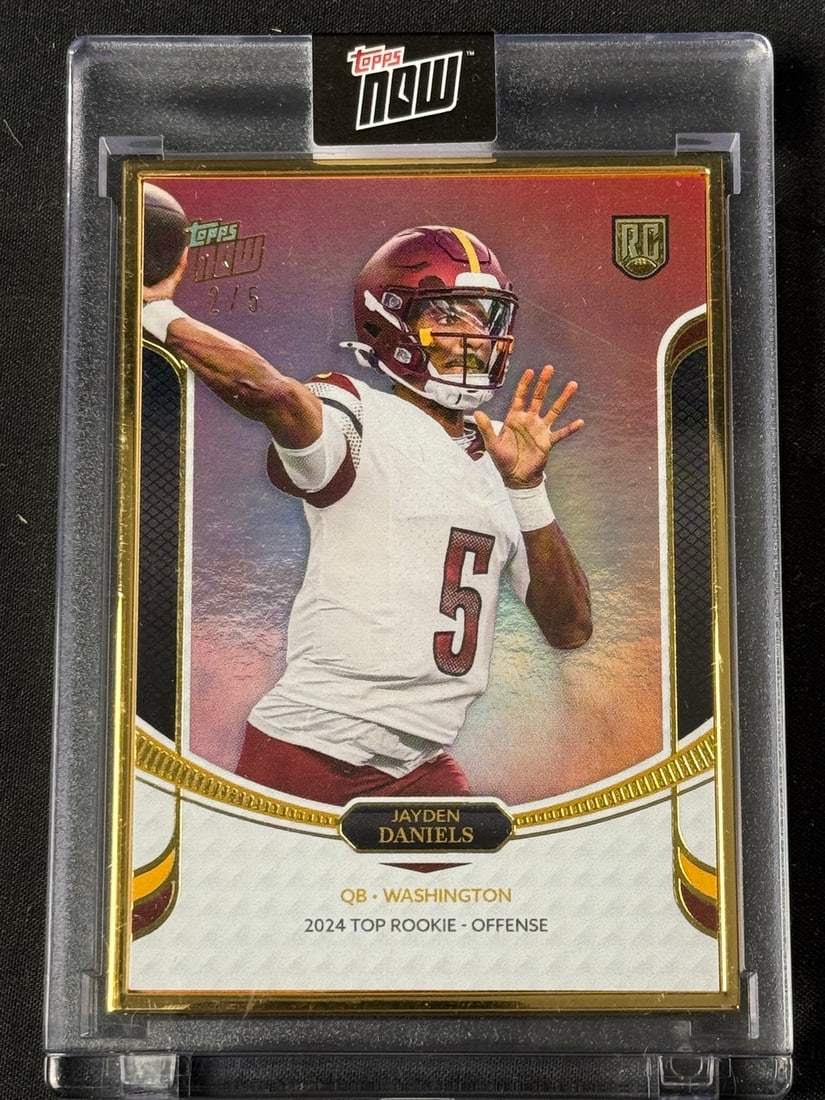 Jayden Daniels 2024 Topps Now Rookie Card-rc-Limited Edition 2/5 (1 of 2)