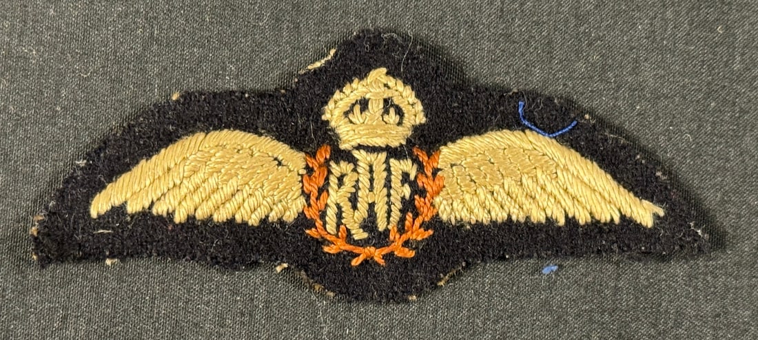 Rare WWII Half-Size RAF Pilot’s Wings Padded - Original (1 of 2)