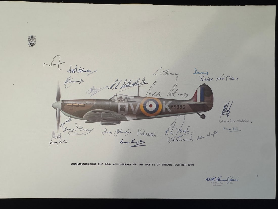 Battle of Britain 40th Anniversary Signed Print (1 of 1)