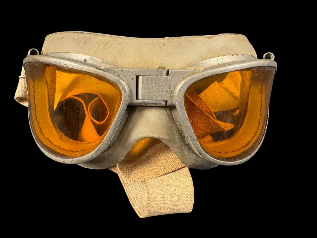 WWII AAF - USN Type B-7 Flight Goggles (1 of 3)