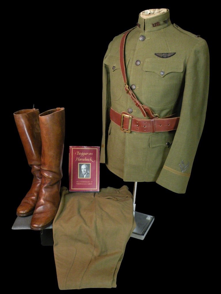WWI US Army Air Service Pilot Uniform and Archive to Lieutenant Thomas D. Cabot (1 of 15)
