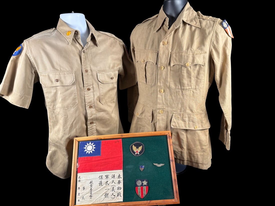 WWII CBI Pilots Uniform and Insignia Group (1 of 3)