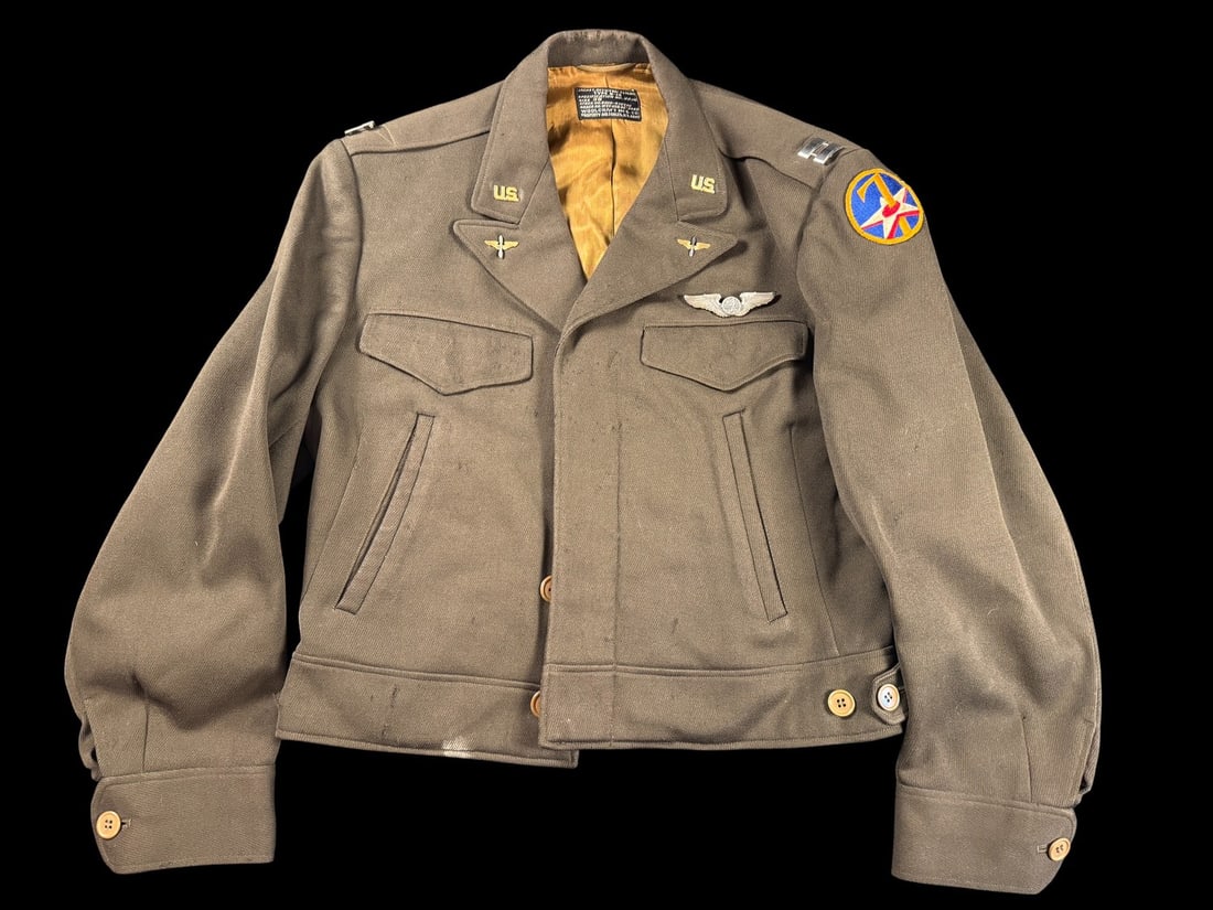WWII B-13 Officers Flight - Ike Jacket 7th AAF Navigator (1 of 4)