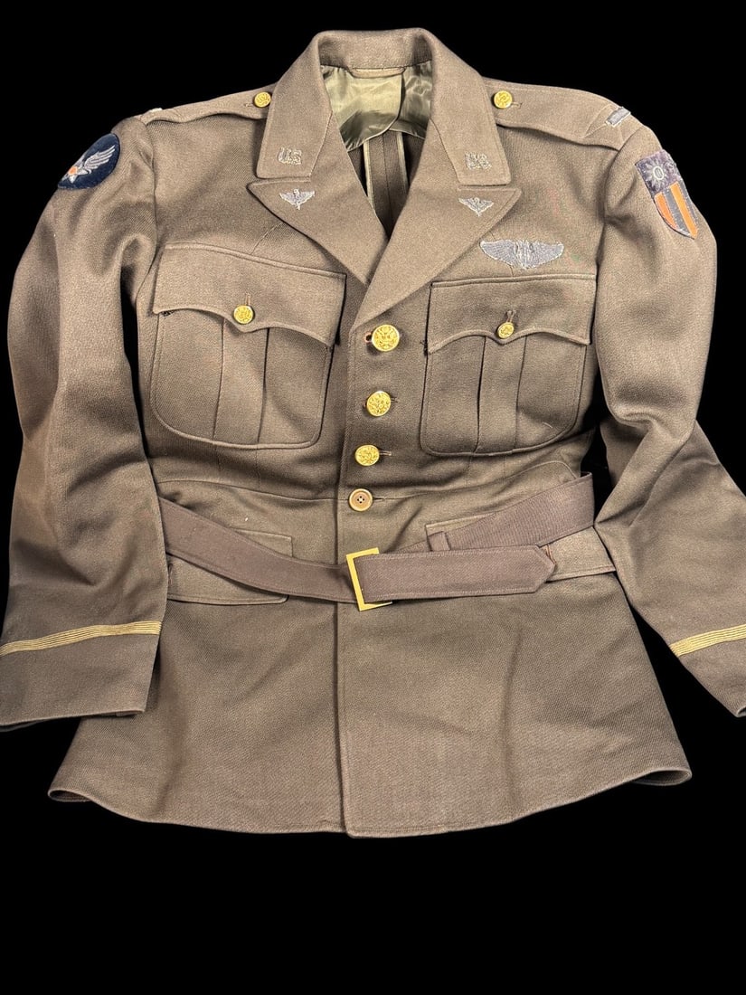 WWII CBI AAF All Bullion Officers Uniform - Bombardier (1 of 3)
