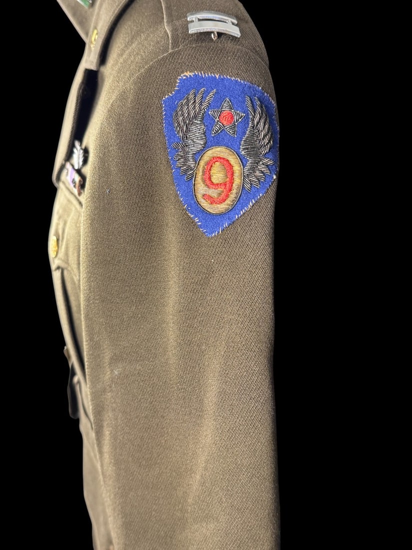 WWII 9th AAF Pilts Uniform Group -Bullion (1 of 6)