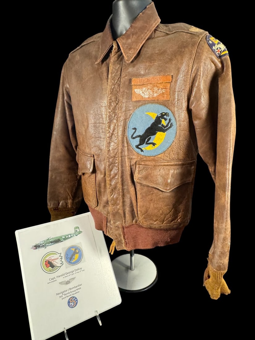 WWII US AAF  A-2 Jacket Grouping to Decorated Captain Harold G. DeKay (1 of 14)
