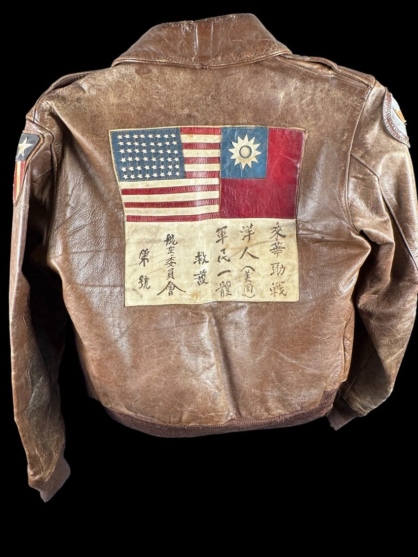 WWII AAF CBI A-2 Jacket with Blood Chit - Named (1 of 18)