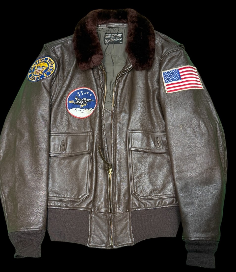 Vietnam War Era USN Type G-1 Flight Jacket ? VAW-11 -Early Eleven-  1965 (1 of 5)