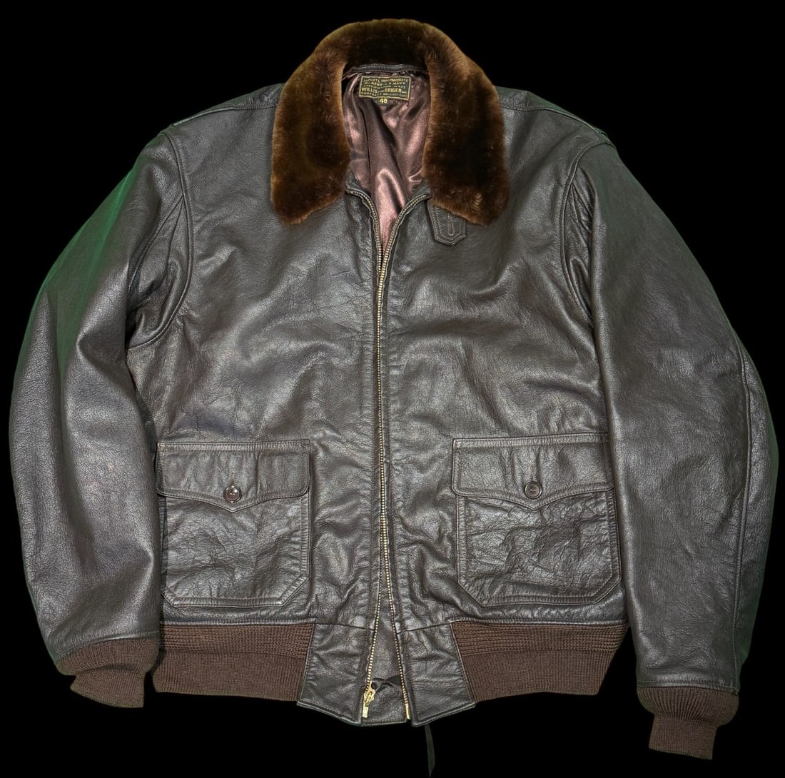High-Quality Reproduction Willis & Geiger USN Type M-422 Flight Jacket (1 of 4)