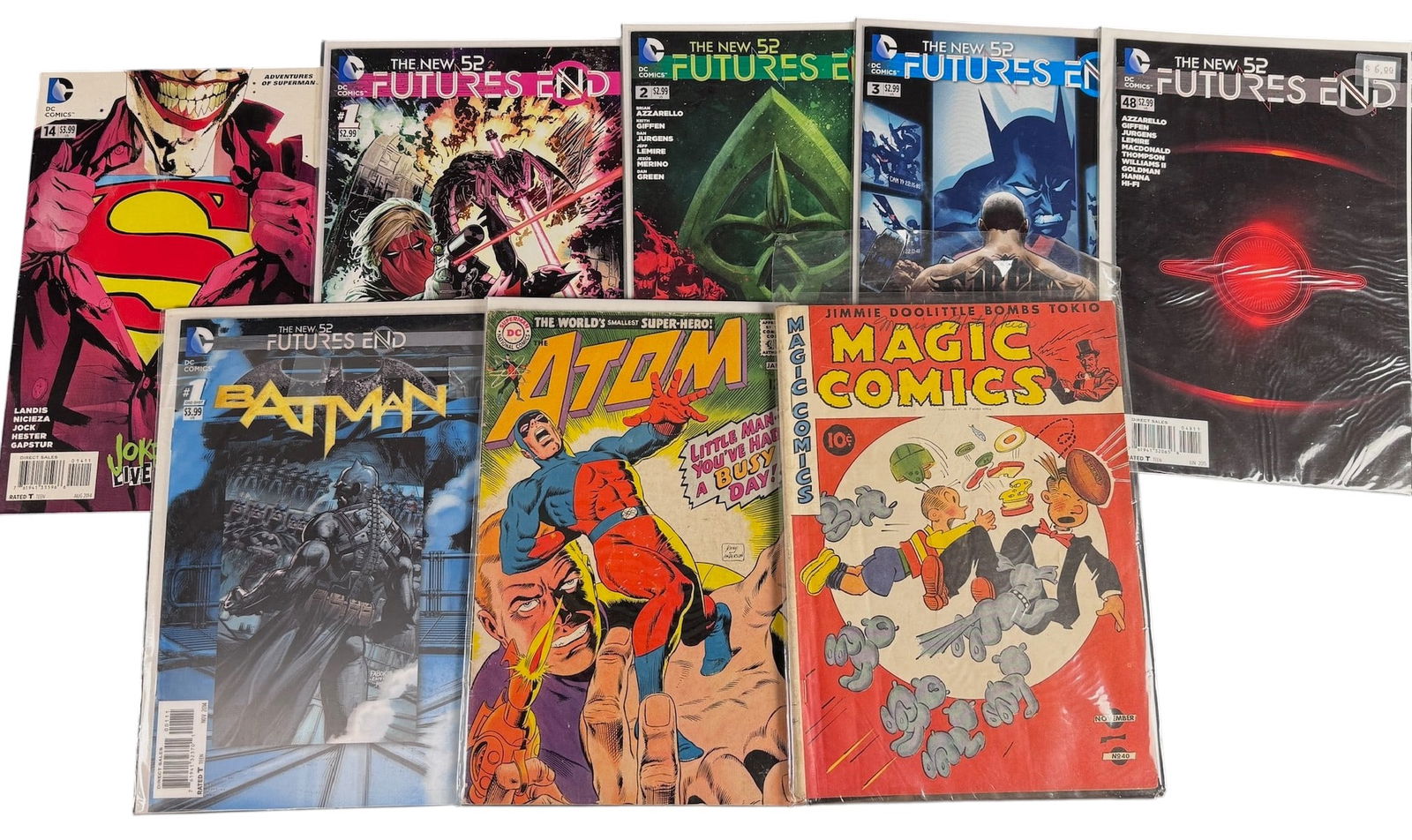 DC and Golden Age Comic Books Including The New 52 Futures End and Magic Comics No. 40 (1 of 1)