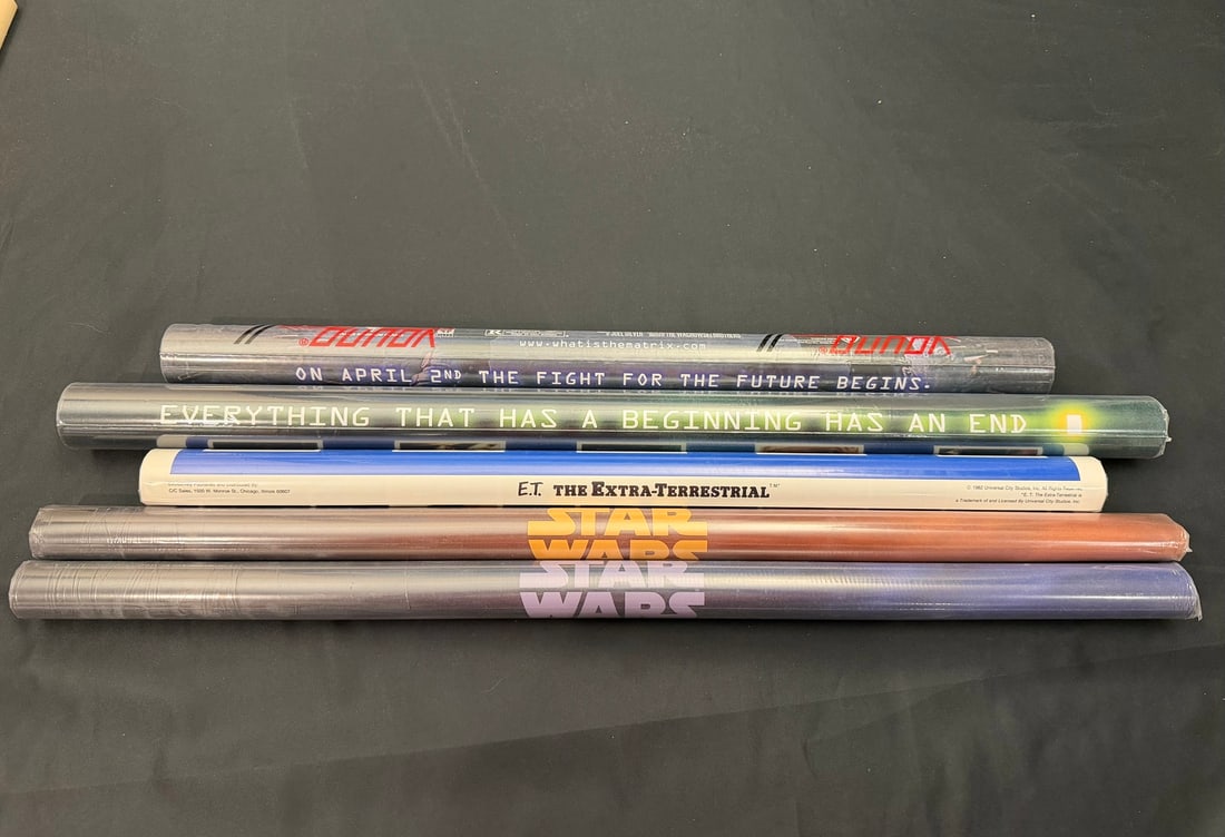 Movie Posters Including Star Wars The Matrix and E.T. The Extra-Terrestrial (1 of 1)