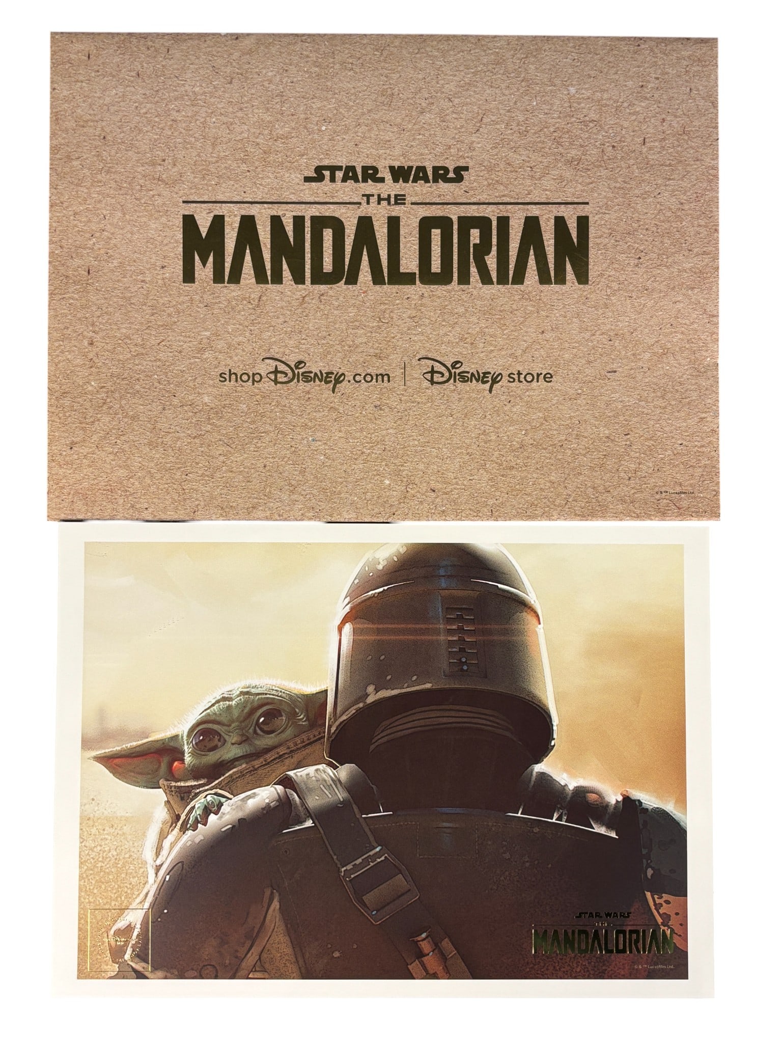 Star Wars: The Mandalorian and Grogu shopDisney Promotional Lithograph with Original Envelope c. (1 of 1)