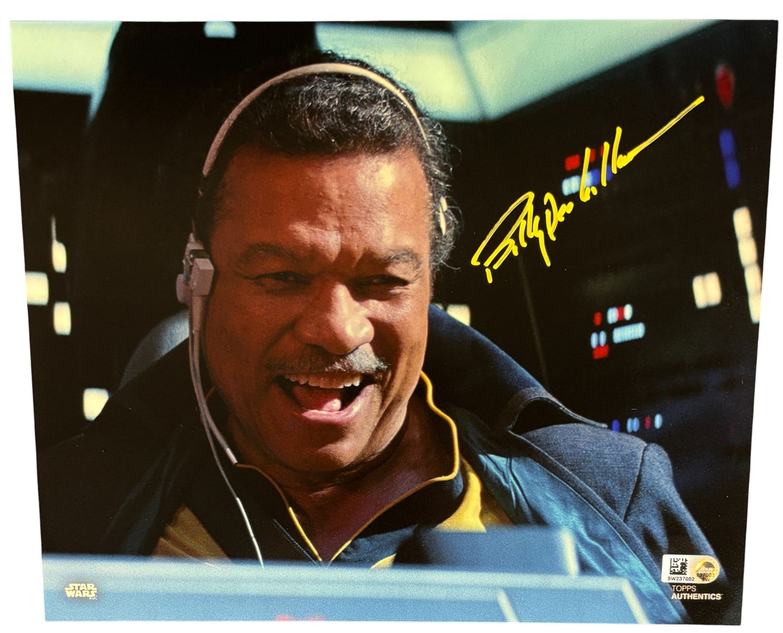 Billy Dee Williams Autographed Star Wars The Rise of Skywalker Topps Authentics Photograph (1 of 1)