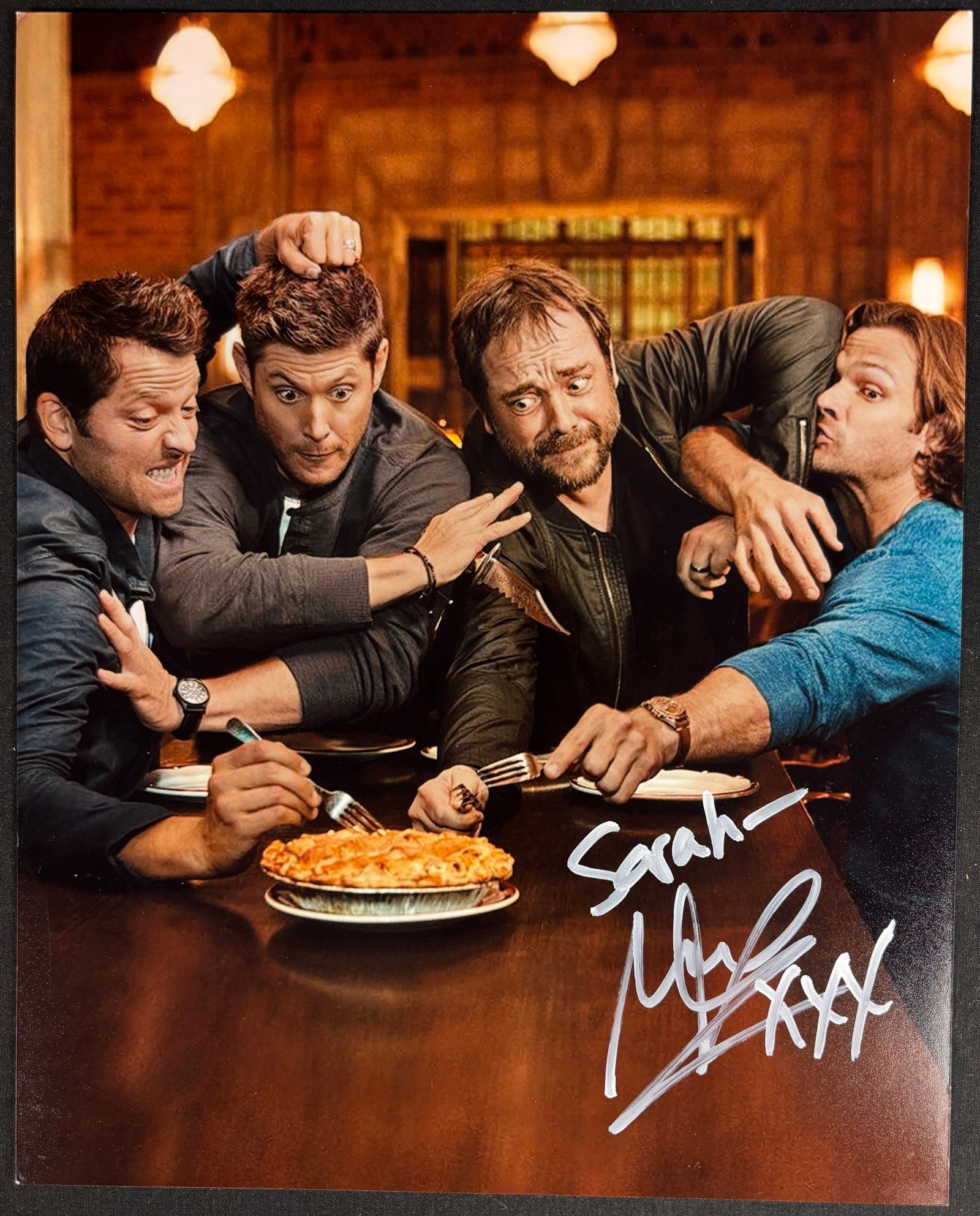 Supernatural Cast Promotional Photograph Signed by Mark Sheppard (1 of 1)