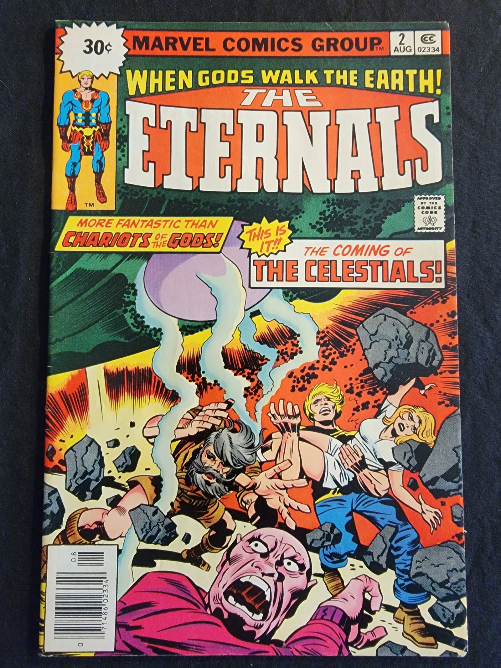 Marvel Comics The Eternals 2 August 1976 First Appearance of Ajak and the Celestials (1 of 2)