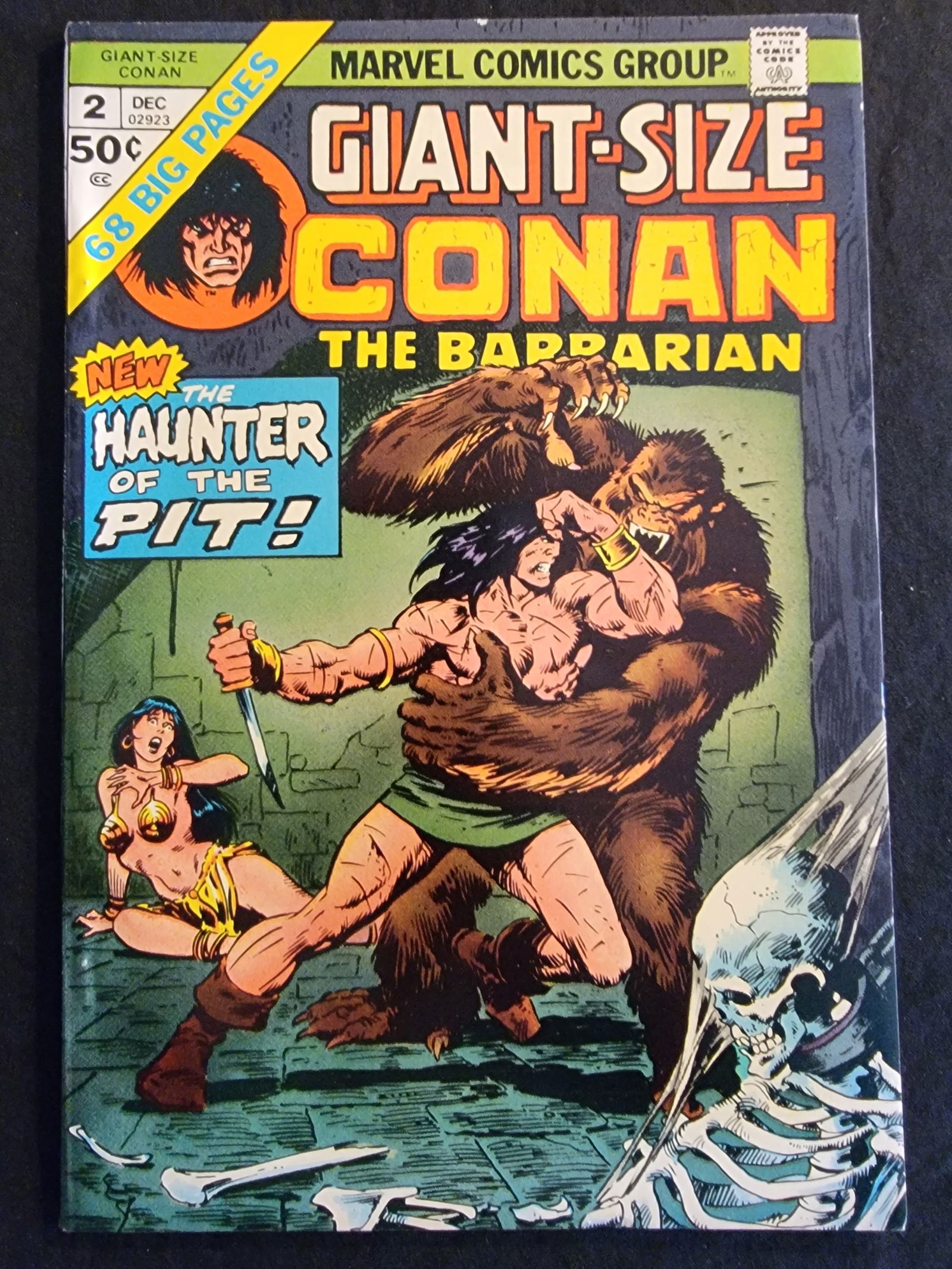 Marvel Giant-Size Conan the Barbarian 2 1974 Bronze Age Comic Book (1 of 2)
