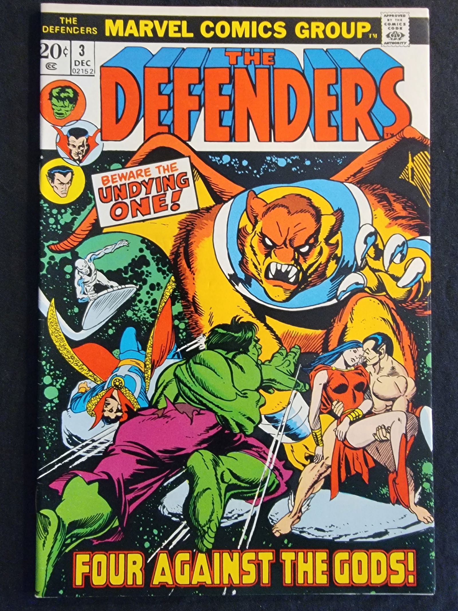 Marvel Comics The Defenders 3 1972 Silver Surfer Joins Team Raw (1 of 2)