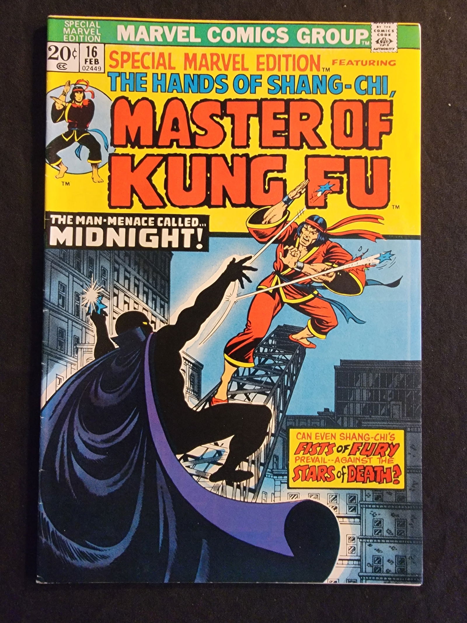 Special Marvel Edition No. 16 Second Appearance of Shang-Chi Master of Kung Fu 1974 (1 of 2)