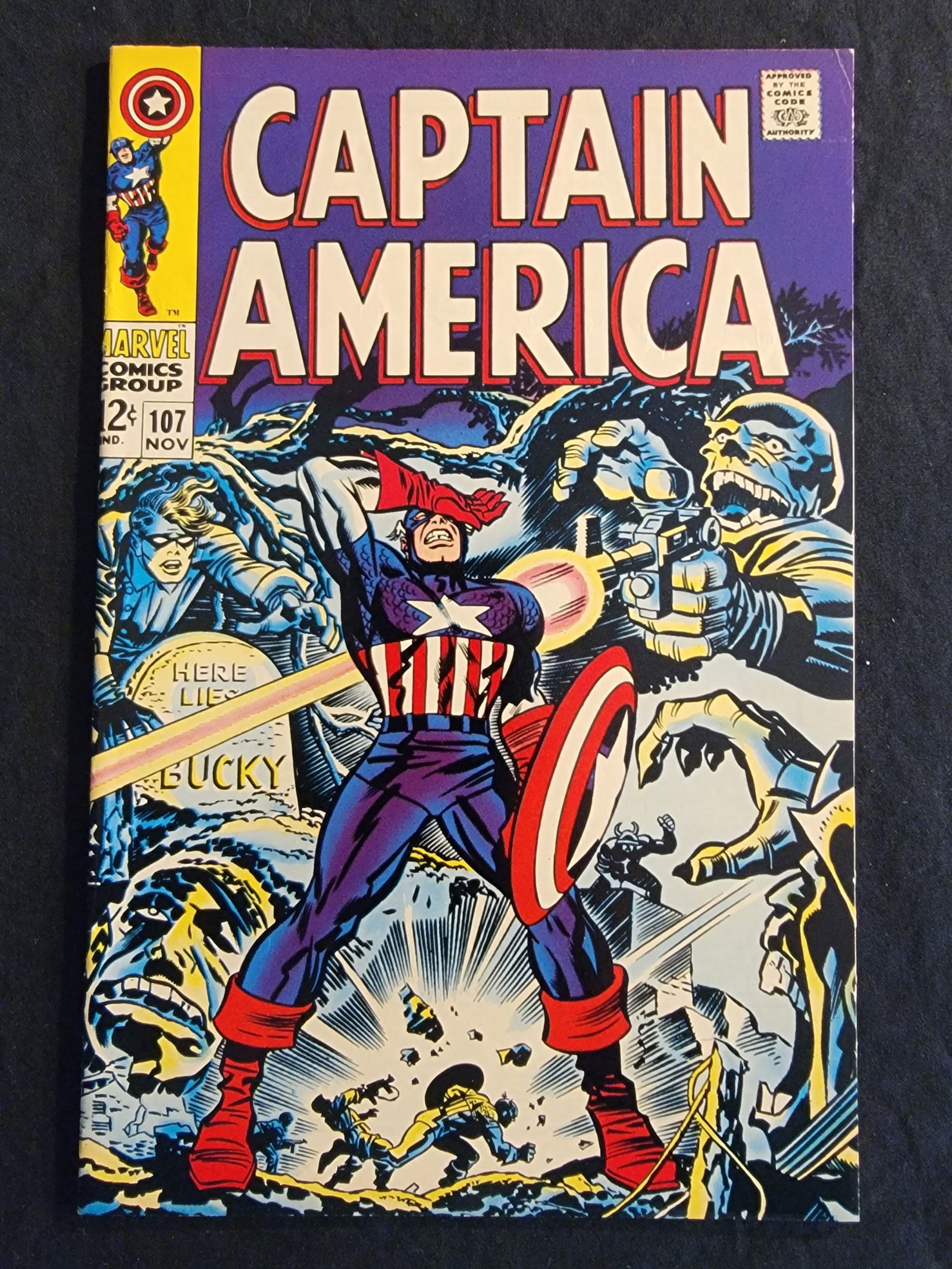 Captain America 107 Marvel Comics November 1968 First Appearance of Doctor Faustus (1 of 2)