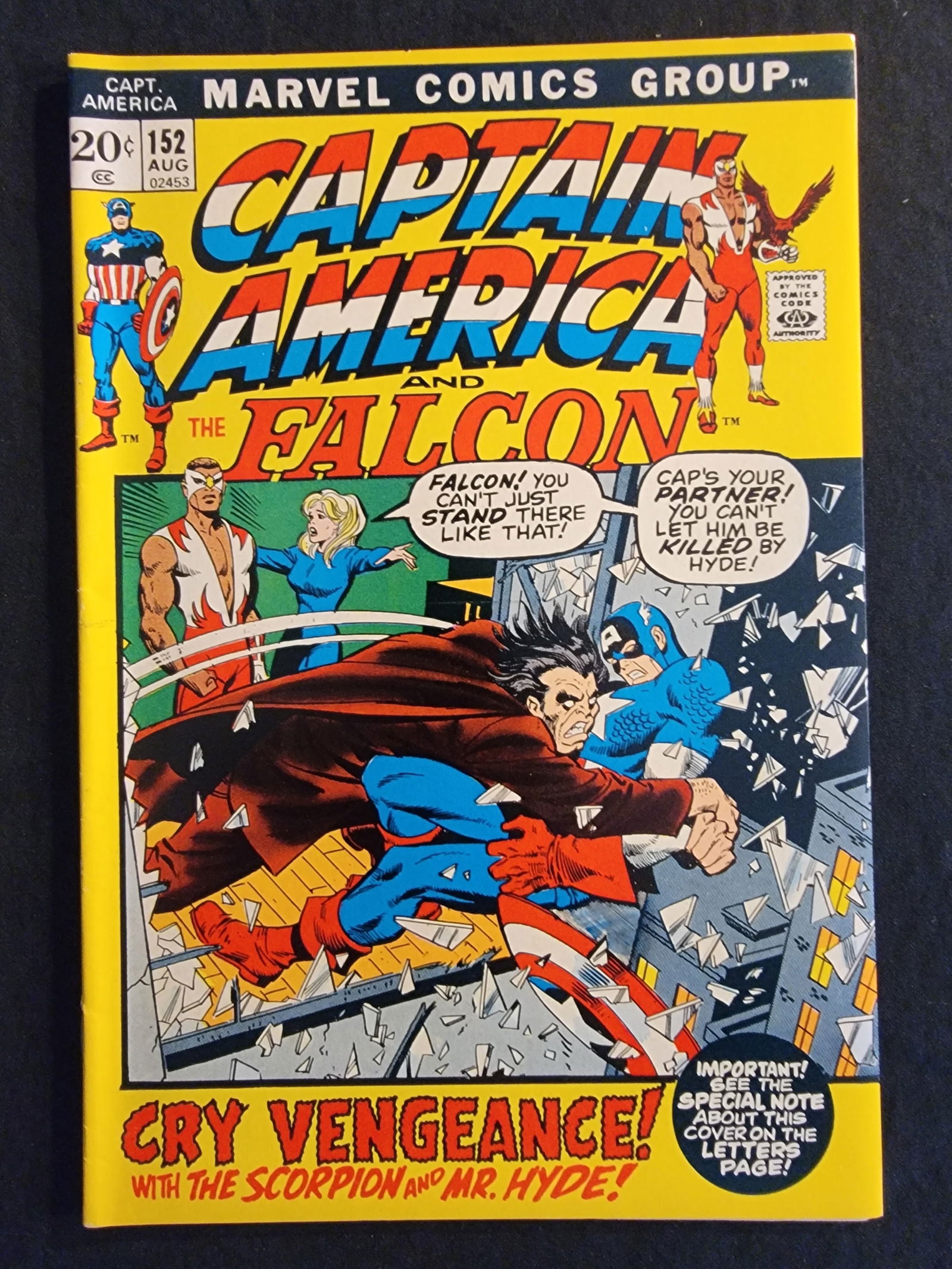 Marvel Captain America and the Falcon No. 152 August 1972 (1 of 2)