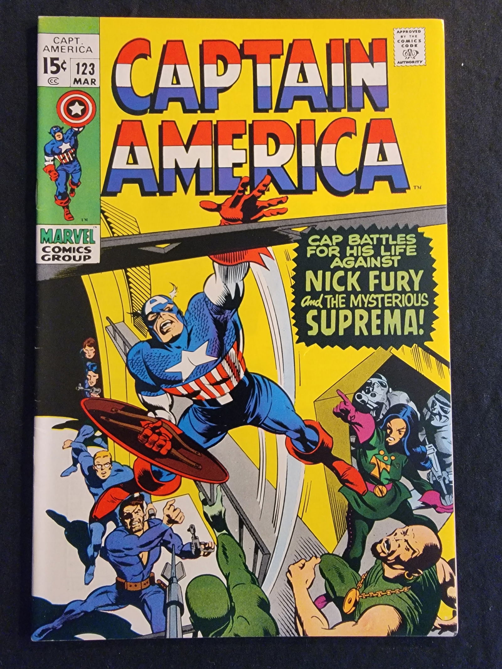 Captain America 123 1970 Marvel Comics Raw (1 of 2)