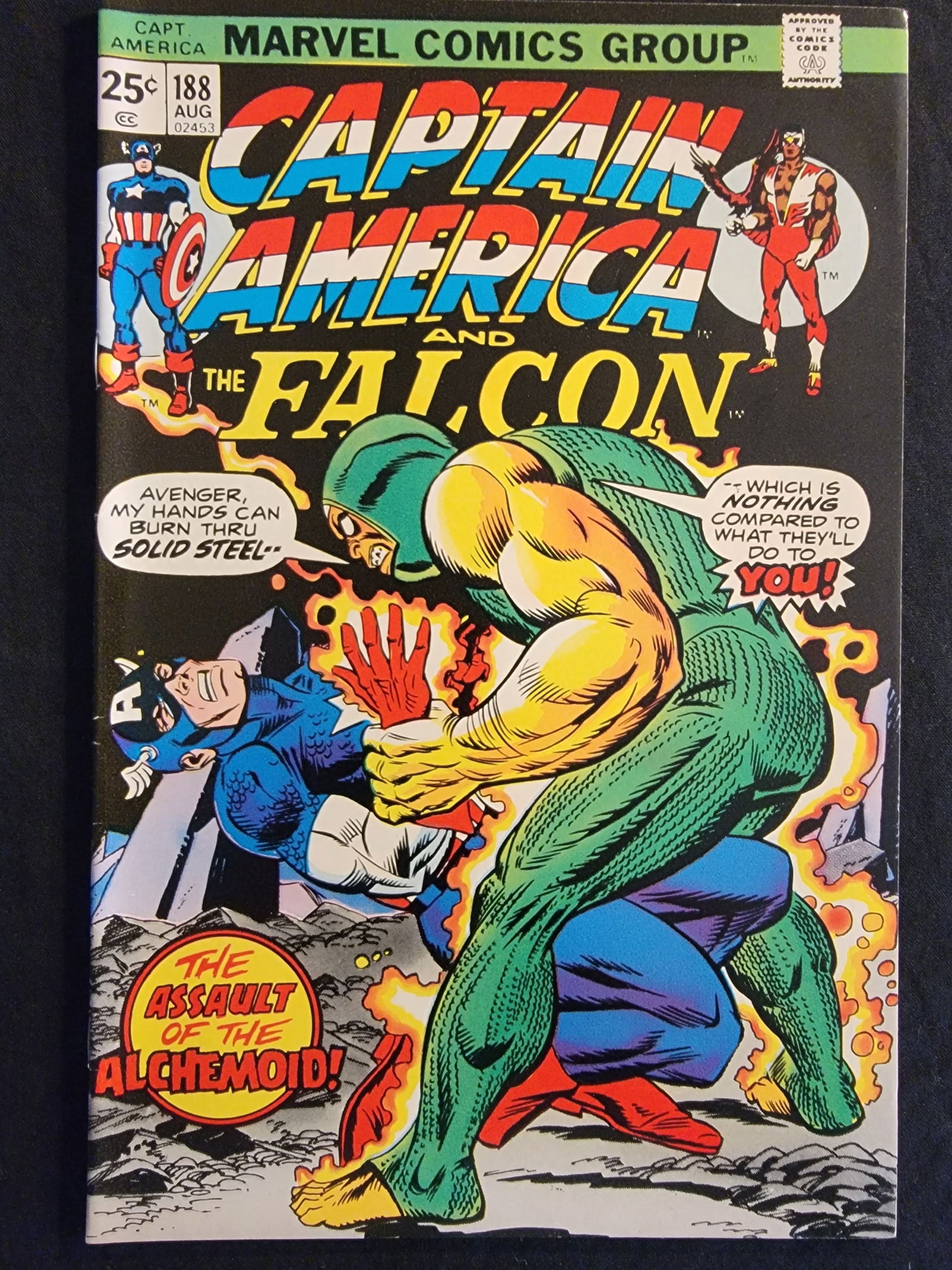 Marvel Comics Captain America and the Falcon 188 1975 Raw Condition (1 of 2)