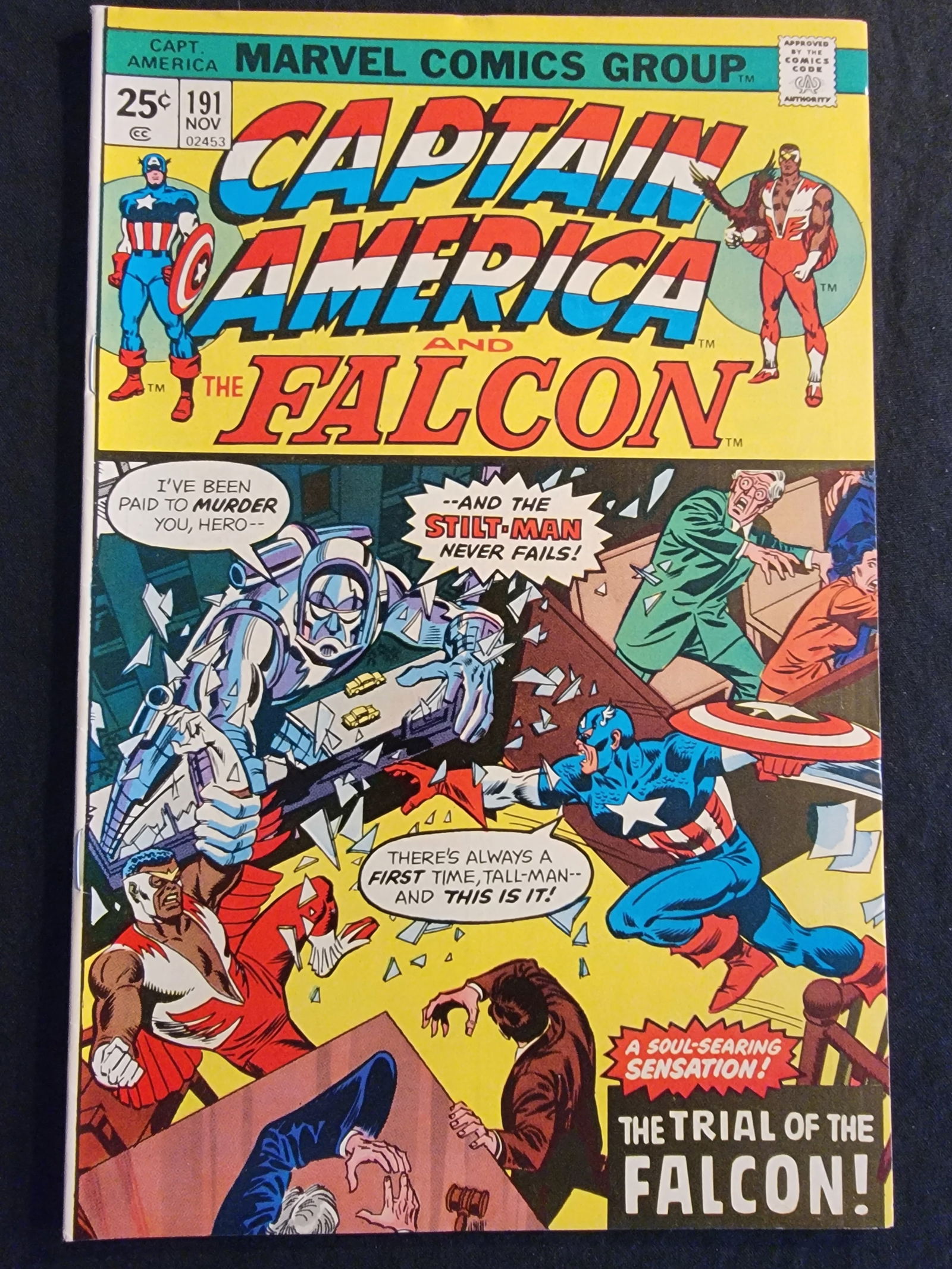 Captain America and The Falcon 191 1975 Marvel Comics Raw VF Range (1 of 2)