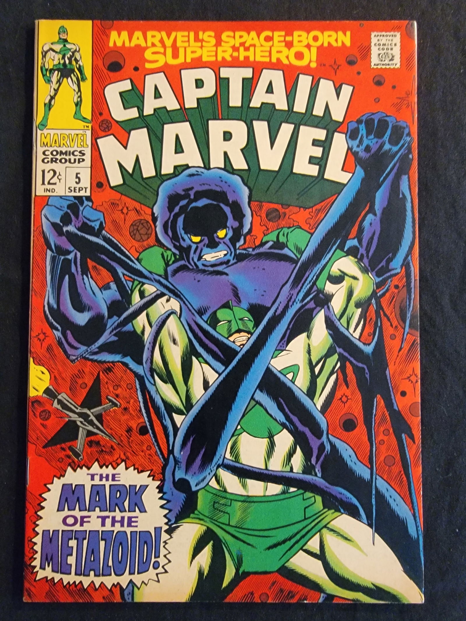 Captain Marvel 5 Marvel Comics 1968 Silver Age Comic Book Raw (1 of 2)