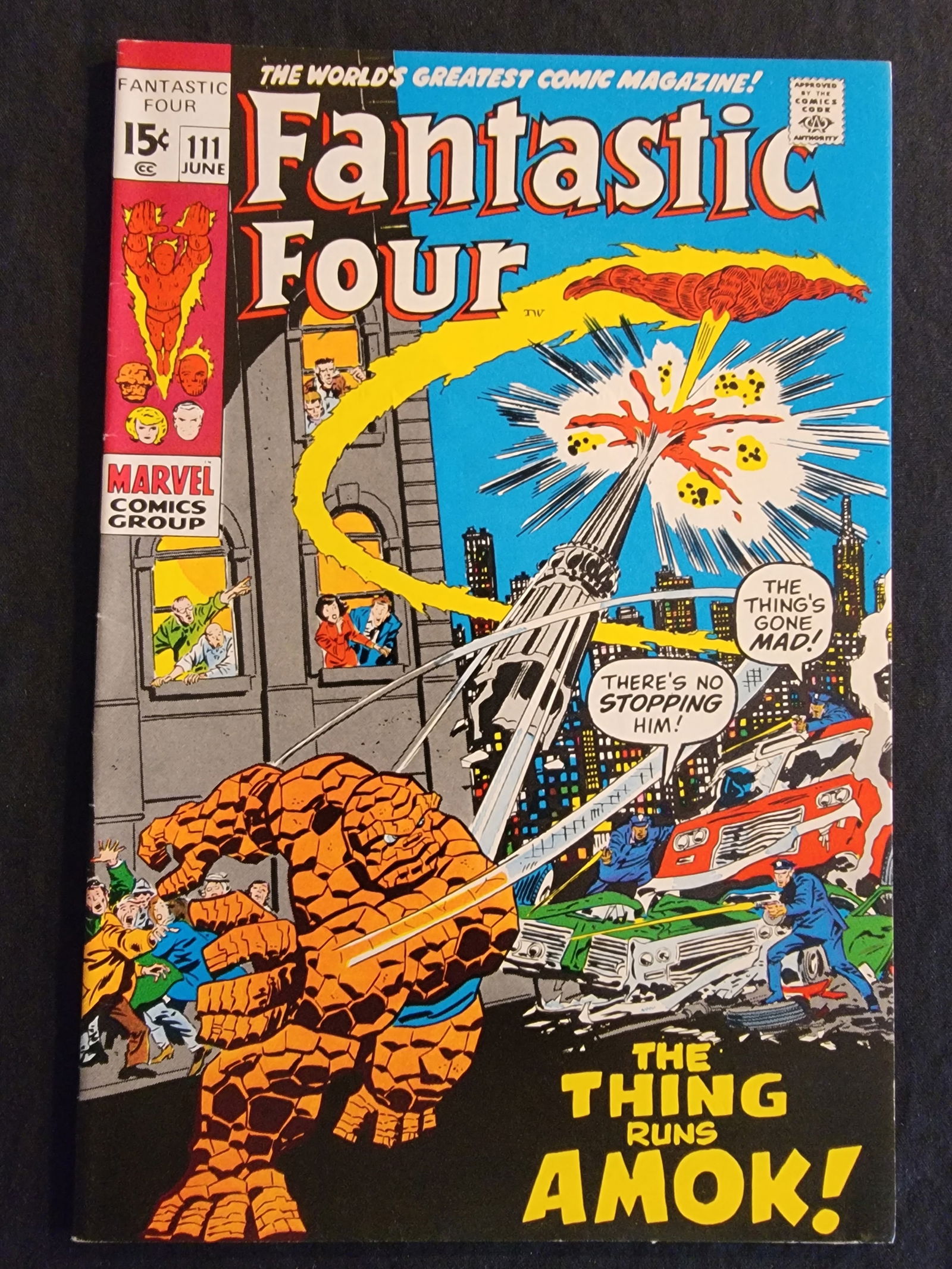 Fantastic Four 111 1971 Marvel Comic Raw (1 of 2)
