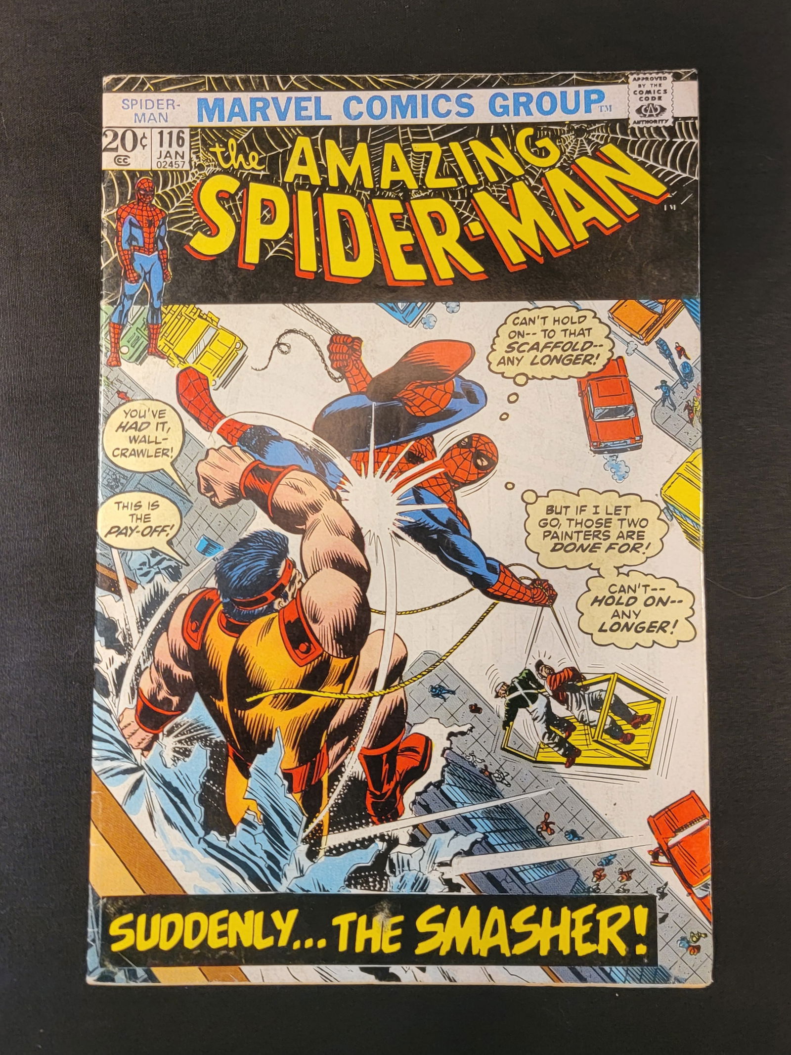 The Amazing Spider-Man 116 1973 Marvel Comics First Appearance of The Smasher Raw (1 of 2)