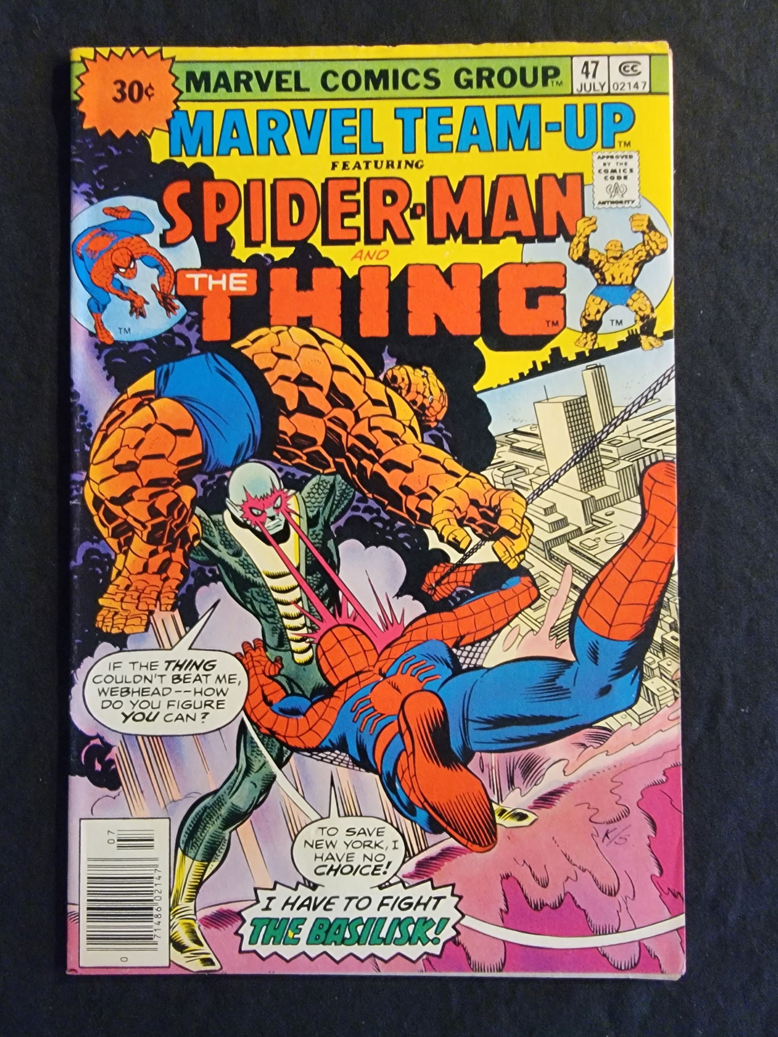 Marvel Team-Up 47 1976 Marvel Comics Spider-Man and The Thing (1 of 2)