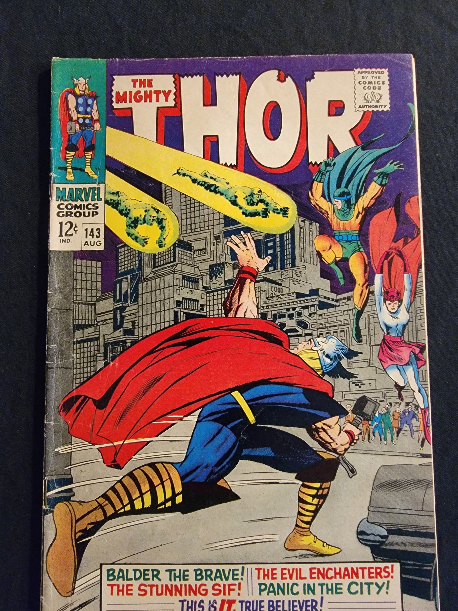 The Mighty Thor 143 1967 Marvel Comics Silver Age Cover (1 of 2)