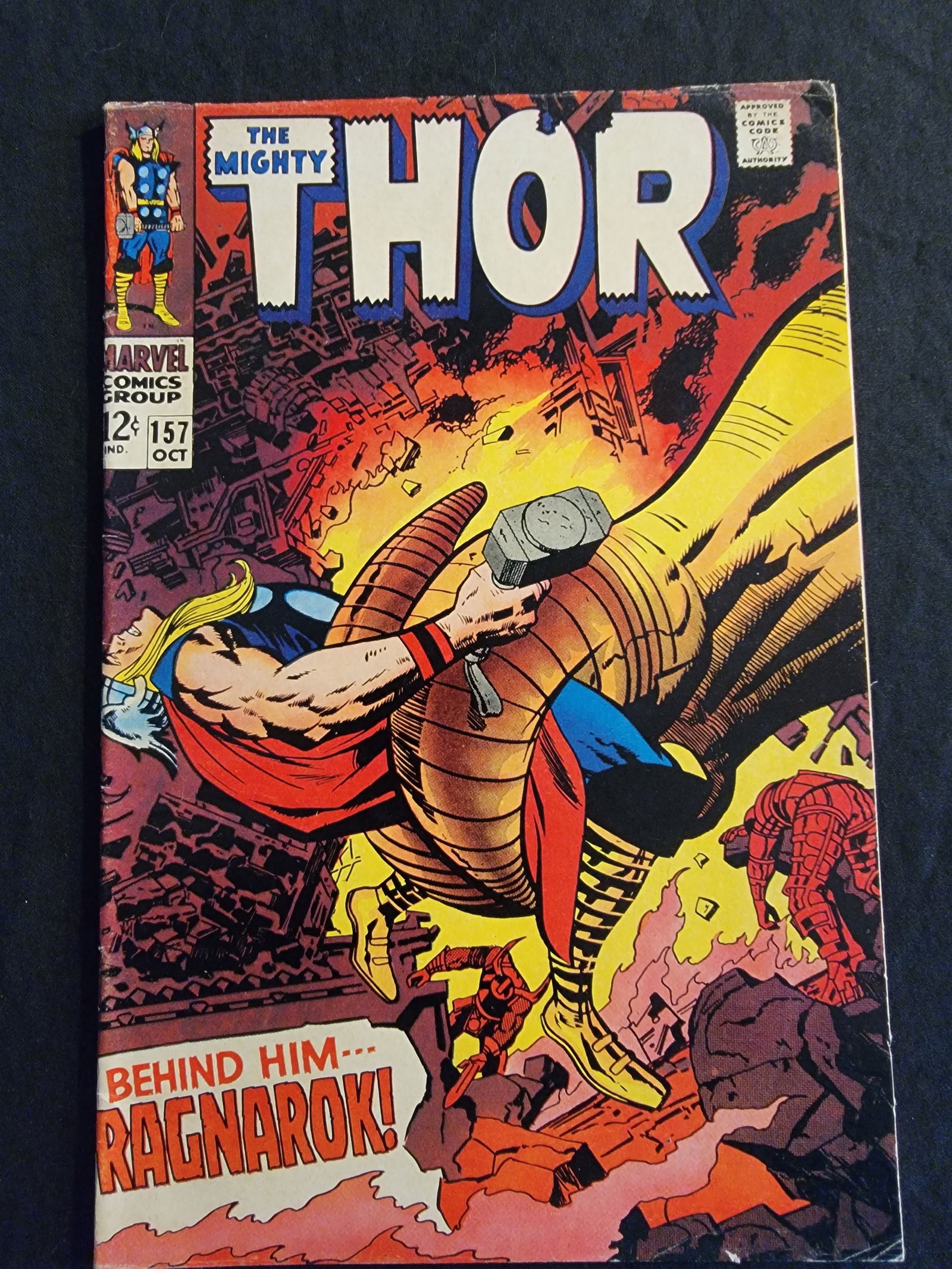 Marvel Comics The Mighty Thor 157 1968 Silver Age Comic Book Raw (1 of 2)