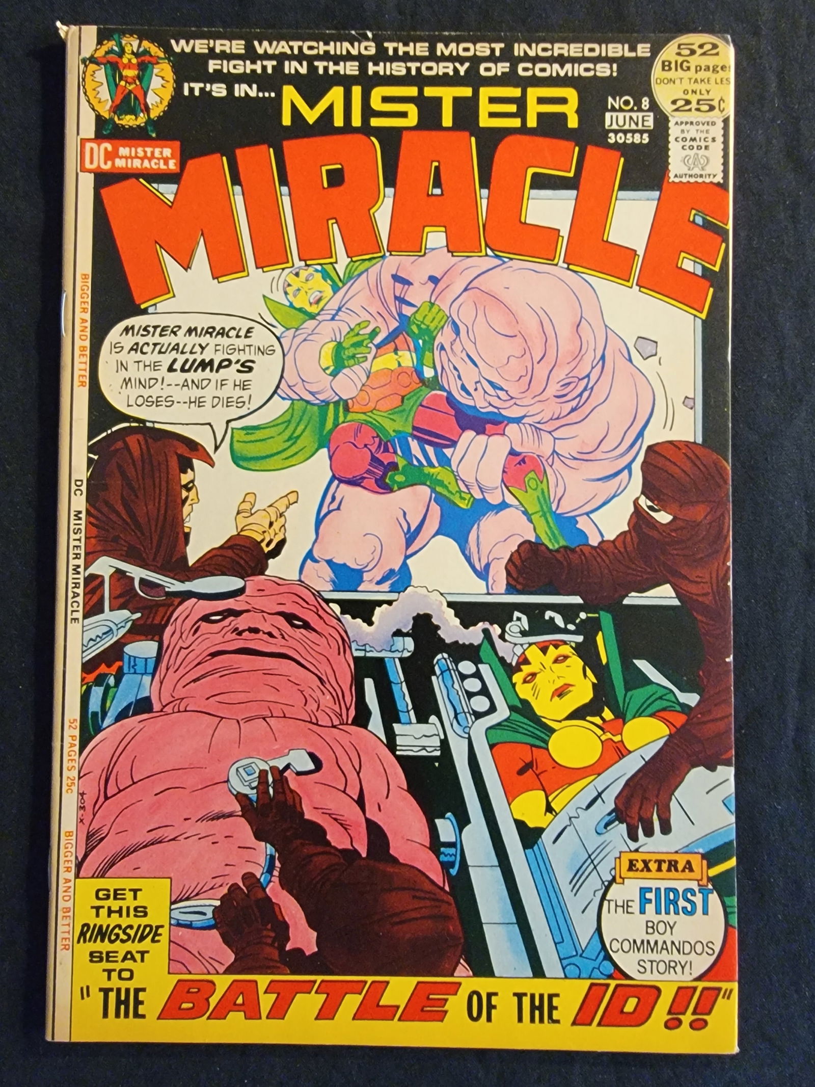 DC Comics Mister Miracle 8 1972 Art First Appearance of The Lump Raw (1 of 2)