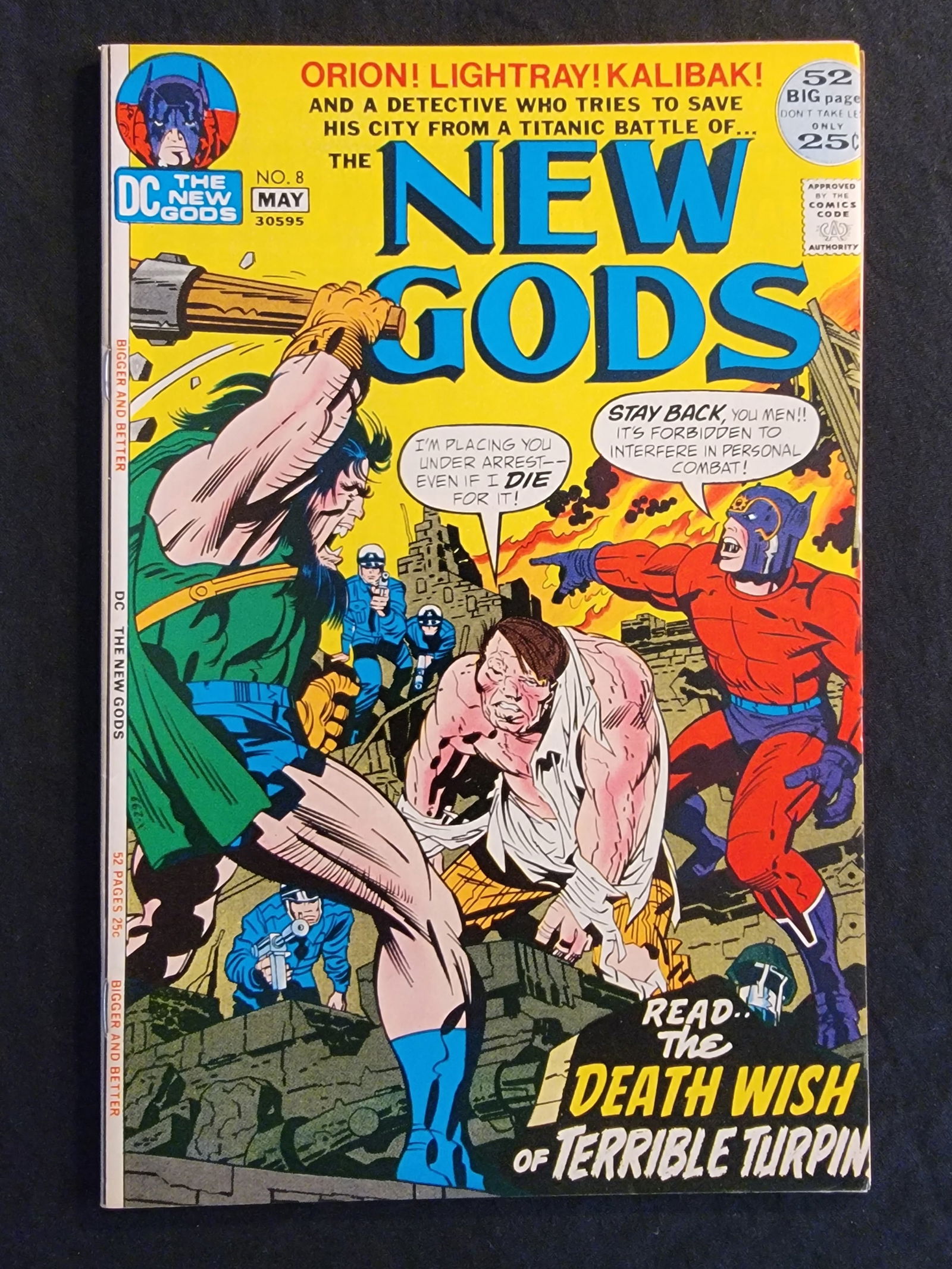 DC Comics The New Gods 8 May 1972 and Mike Royer Raw Mid-Grade (1 of 2)
