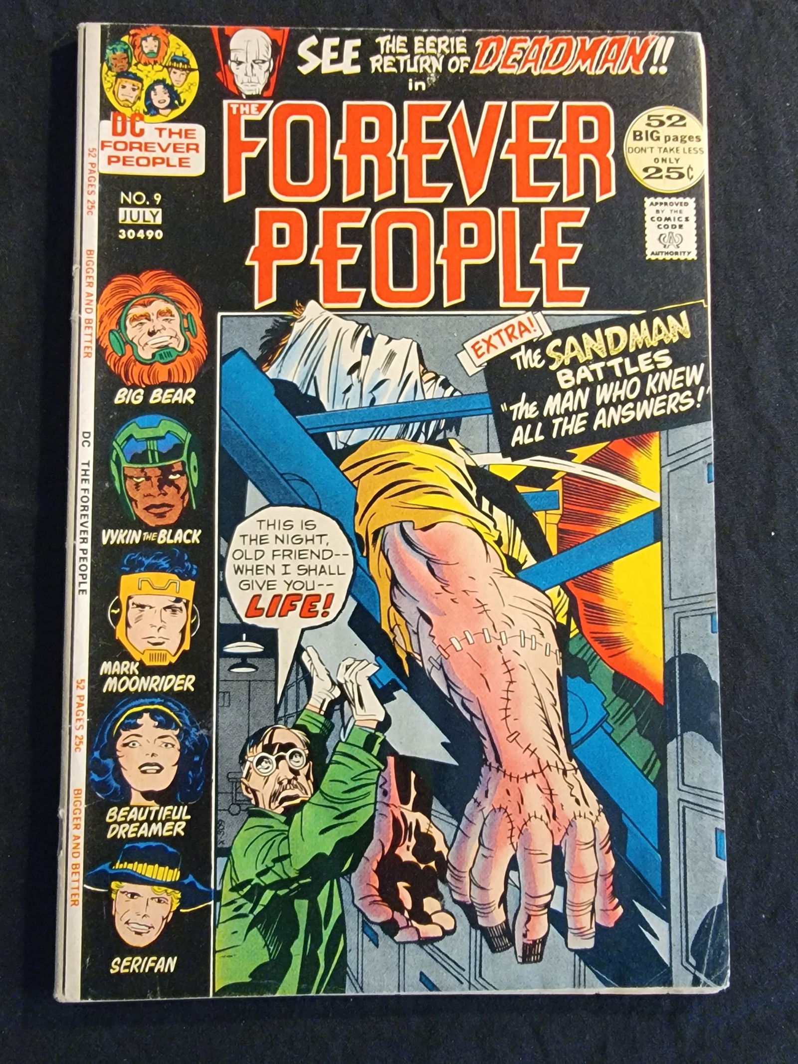 DC Comics The Forever People 9 1972 Fourth World Deadman Appearance (1 of 1)