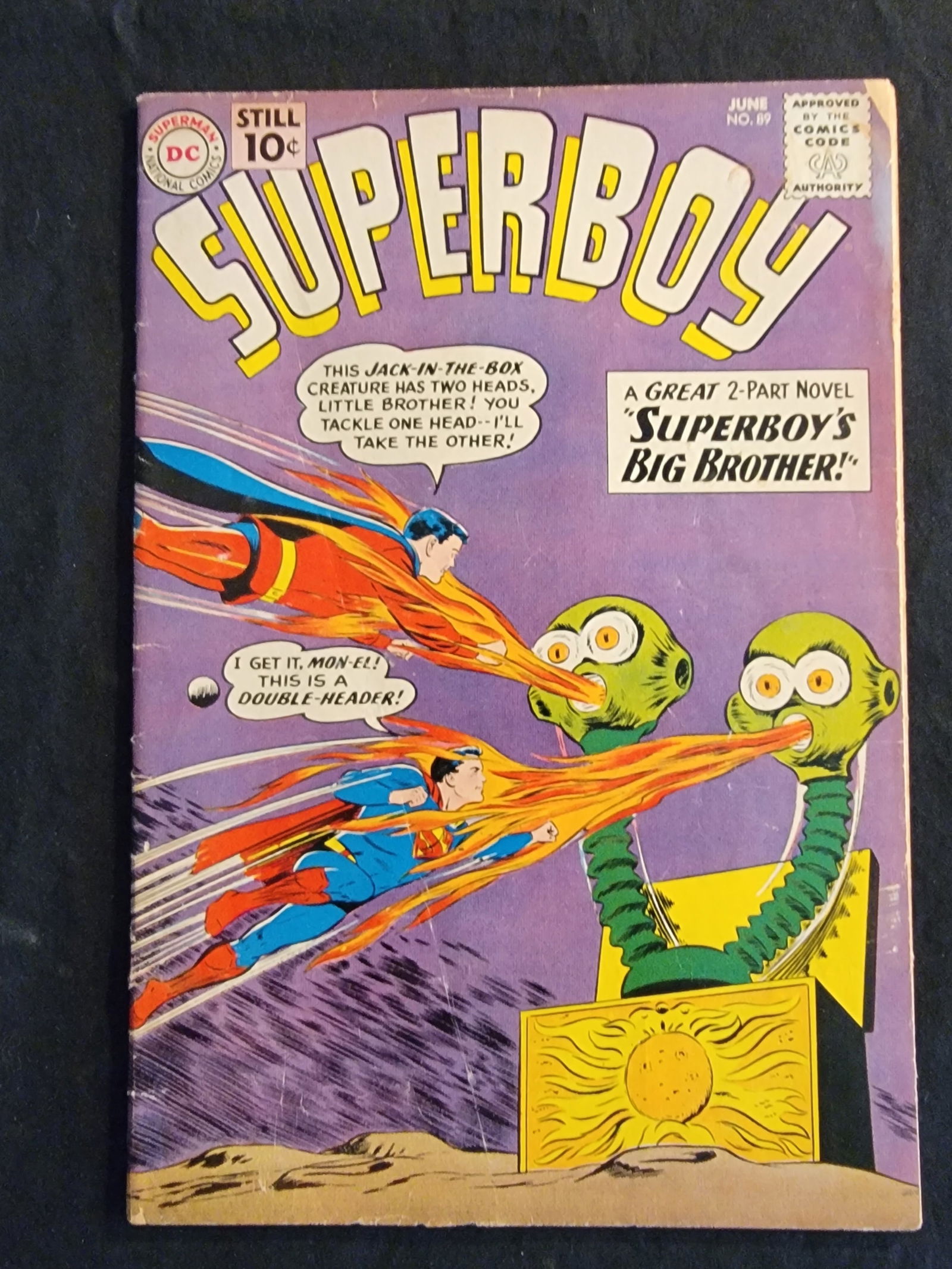 Superboy 89 1961 DC Comics First Appearance of Mon-El Raw Condition (1 of 2)