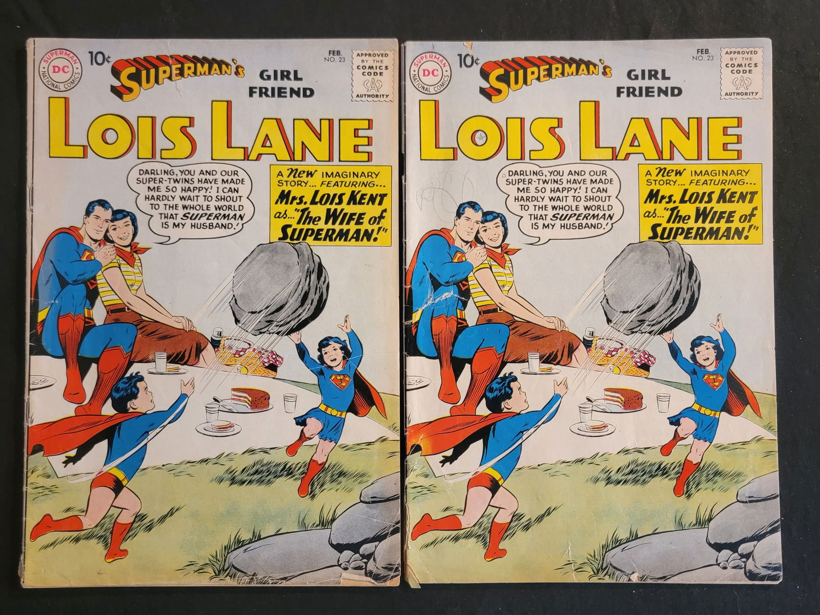 A Pair of Superman s Girl Friend Lois Lane No. 23 Comic Books (1 of 2)