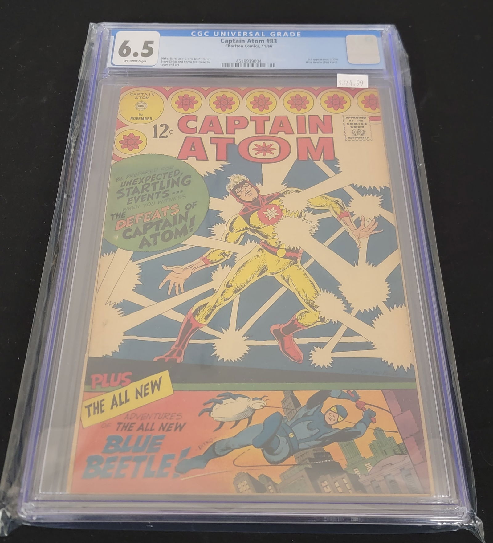Captain Atom 83 Charlton Comics 1966 CGC 6.5 1st Appearance of Ted Kord as Blue Beetle (1 of 2)