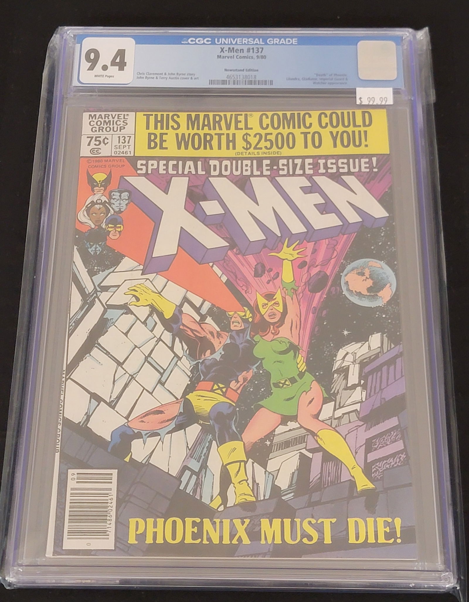 Uncanny X-Men 137 CGC 9.4 Newsstand Edition Marvel Comics 1980 (1 of 2)