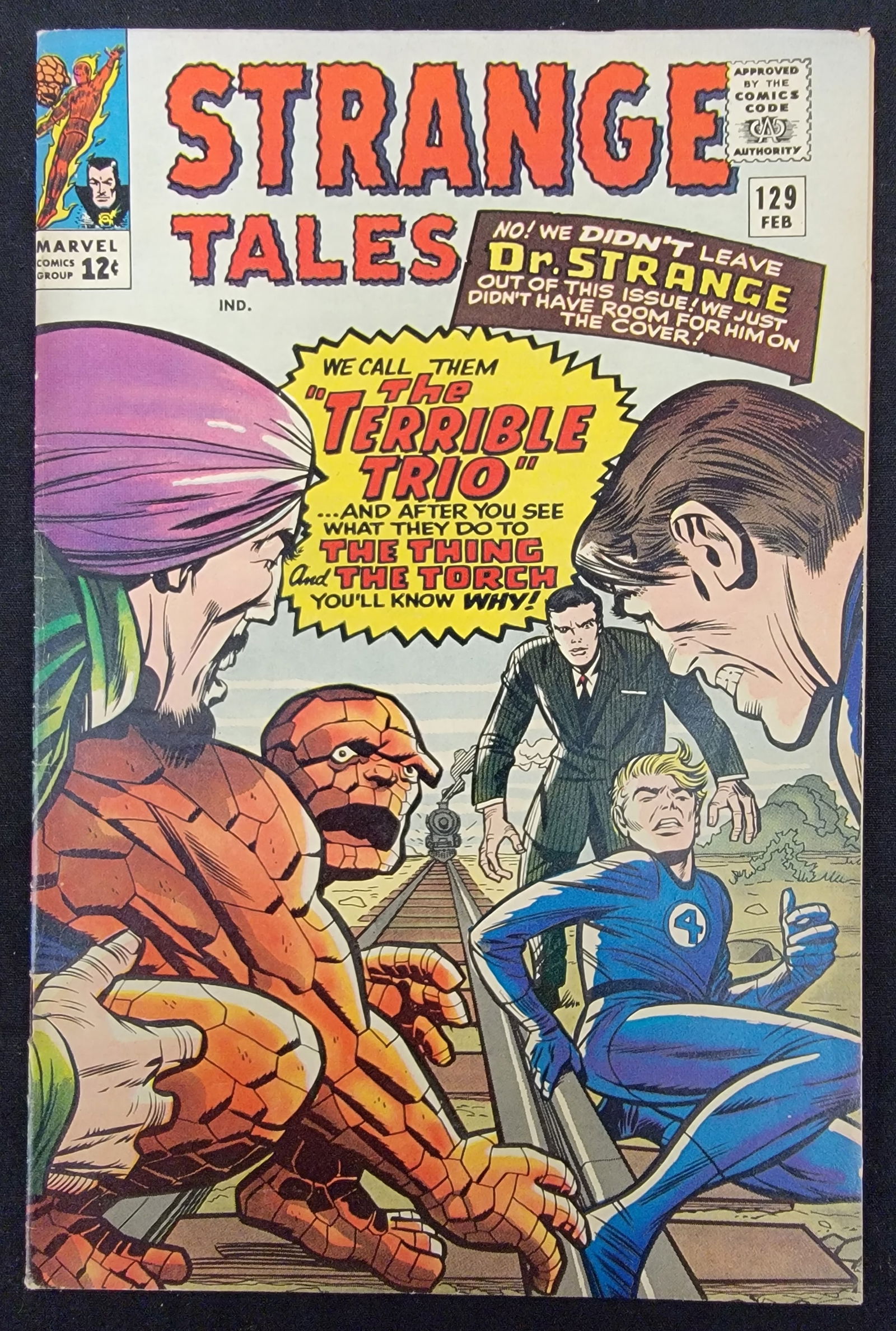 Marvel Comics Strange Tales 129 February 1965 Early Terrible Trio Appearance (1 of 2)